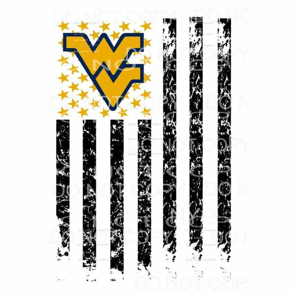 West Virginia Flag WV Distressed Sublimation transfers - 