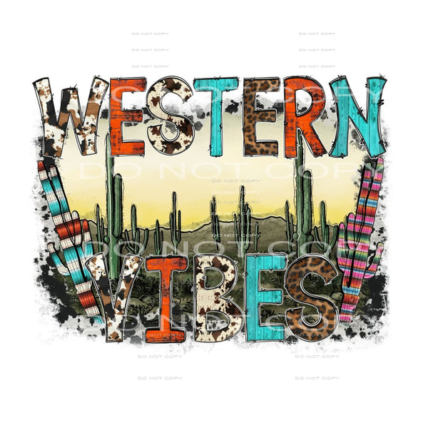 Western Boho #2923 Sublimation transfers - Heat Transfer