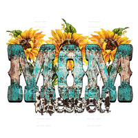 Western Boho #3868 Sublimation transfers - Heat Transfer