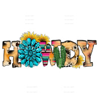 Western Boho #3873 Sublimation transfers - Heat Transfer