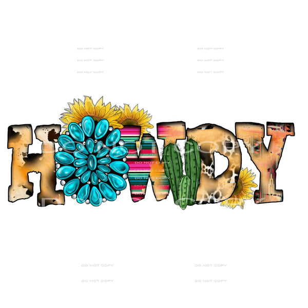 Western Boho #3873 Sublimation transfers - Heat Transfer