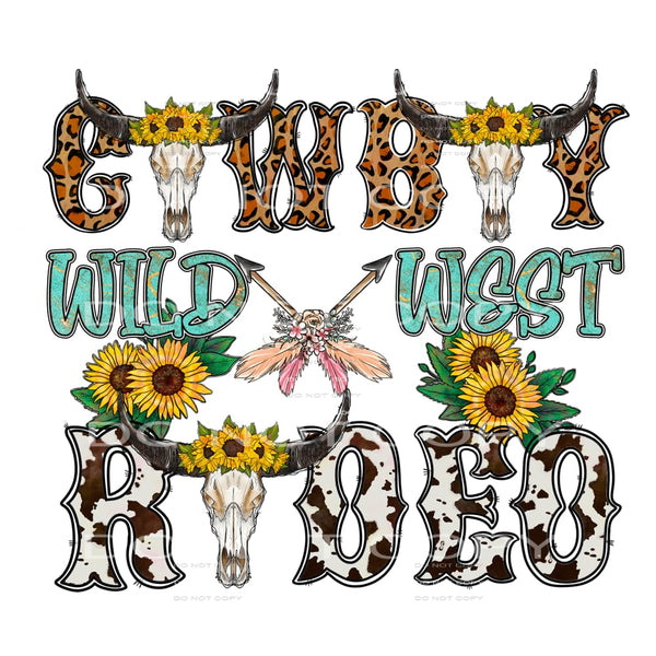 Western Boho #4049 Sublimation transfers - Heat Transfer