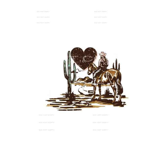Western Love #4439 Sublimation transfers - Heat Transfer