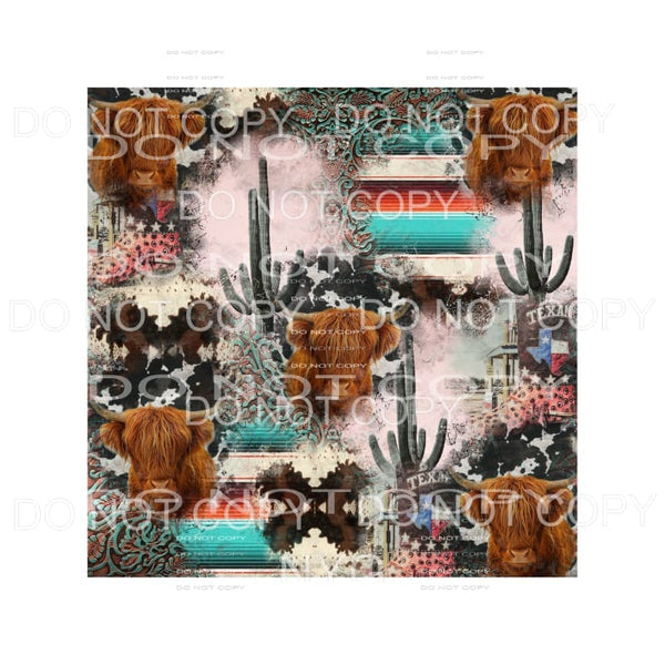 Western Pattern Sheet #1 Sublimation transfers - Heat 