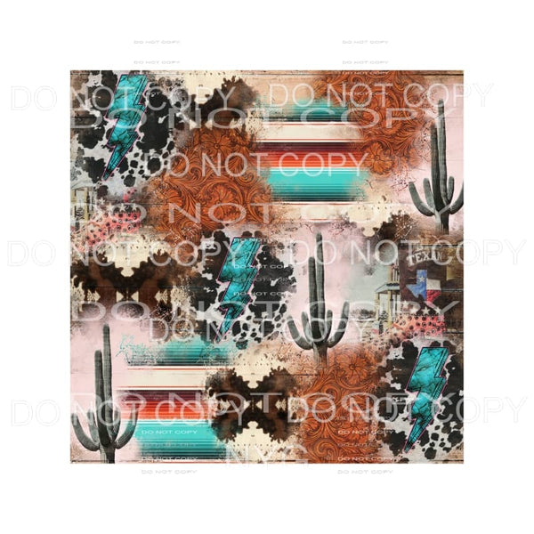Western Pattern Sheet #3 Sublimation transfers - Heat 