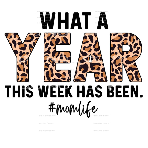 What A Year This Week Has Been #4158 Sublimation transfers -