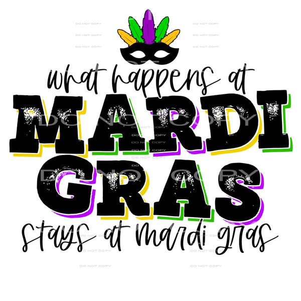 What Happens At Mardi Gras Stays At Mardi Gras Mask Grunge 