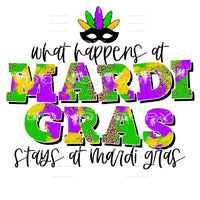What Happens At Mardi Gras Stays At Mardi Gras Mask Leopard 