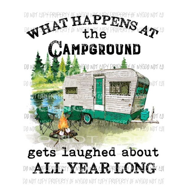 What Happens At The Campground camper fire Sublimation transfers Heat Transfer