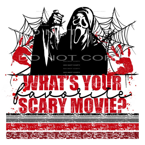 what’s your favorite scary movie #6984 Sublimation transfers