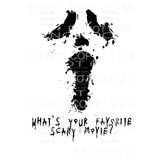 whats your favorite scary movie horror Sublimation transfers