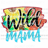 Wild Mama sunflower Sublimation transfers Heat Transfer
