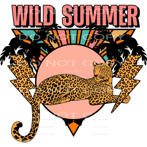 Wild Summer #4542 Sublimation transfers - Heat Transfer