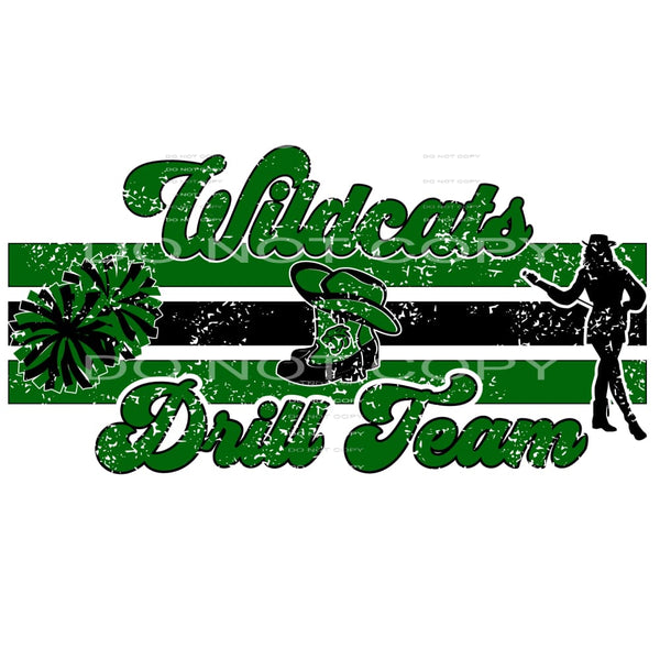 Wildcats Drill Team # 99296 Sublimation transfers - Heat 