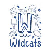 Wildcats football # 1024 Sublimation transfers - Heat 