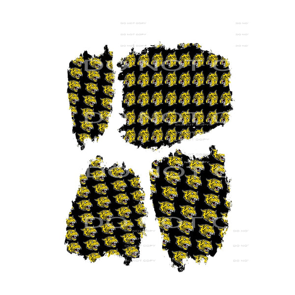 wildcats gold black patches # 10030 Sublimation transfers - 