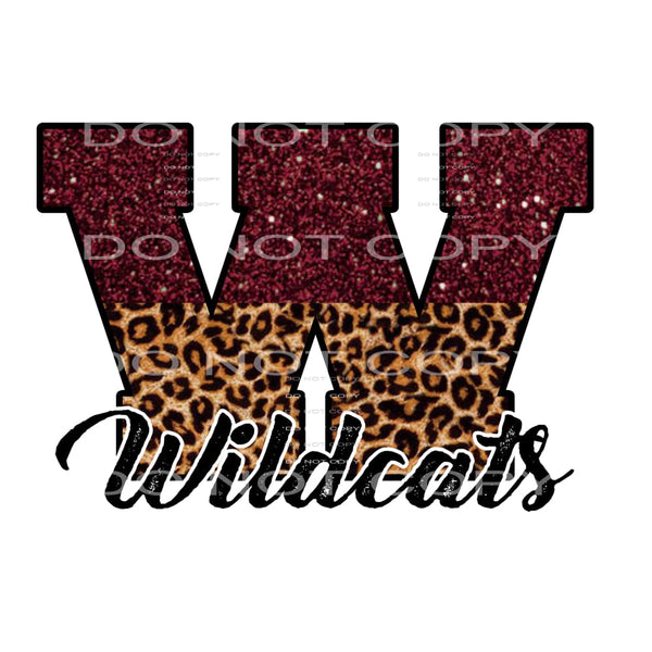 Wildcats Maroon # 2003 Sublimation transfers - Heat Transfer