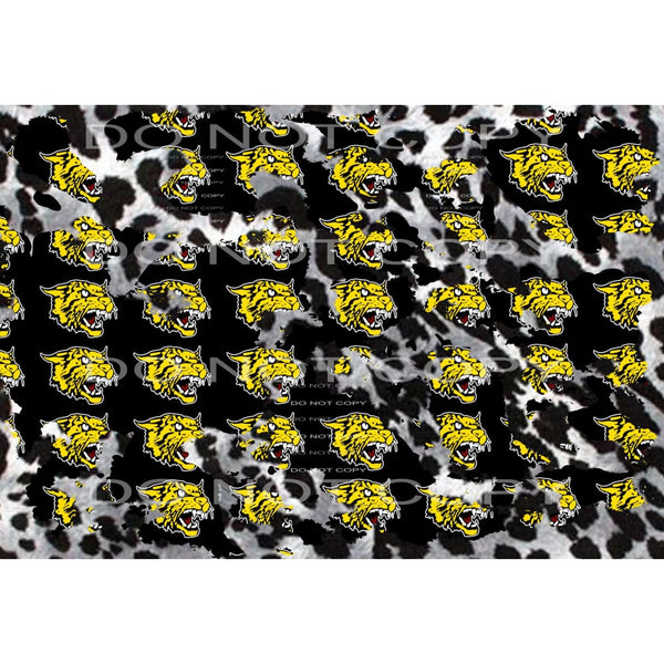 wildcats sheet gold black # 10031 Sublimation transfers - 