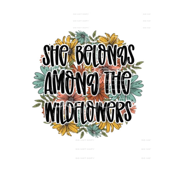 Wildflowers # 2028 Sublimation transfers - Heat Transfer