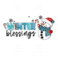 winter blessings #7545 Sublimation transfers - Heat Transfer