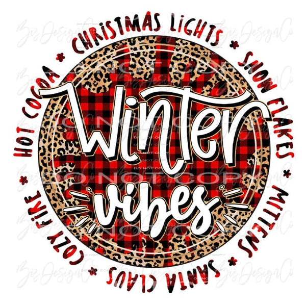 Winter Vibes # 2053 Sublimation transfers - Heat Transfer