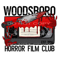 Woodsboro horror film club #7605 Sublimation transfers - 