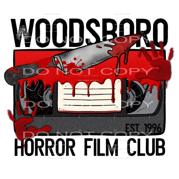 Woodsboro horror film club #7605 Sublimation transfers - 