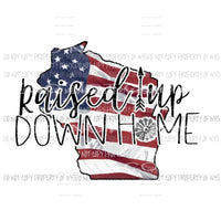 Wyoming Home State Americana Sublimation transfers Heat Transfer