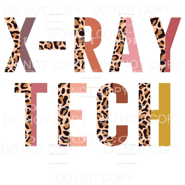 X-Ray Tech Half Leopard Sublimation transfers - Heat 