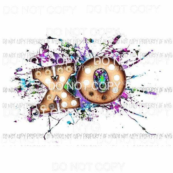 XO splatter #1 Sublimation transfers Heat Transfer