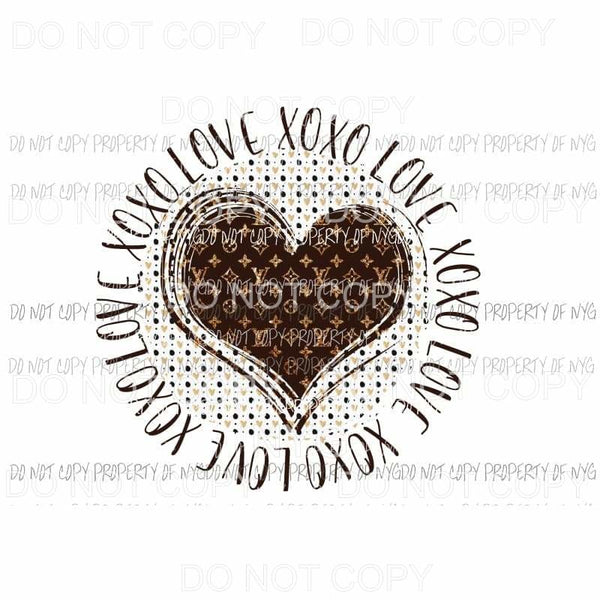 XOXO Love #3 lv louis vuitton Sublimation transfers Heat Transfer