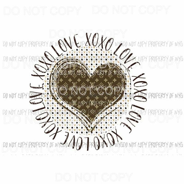 XOXO Love #4 lv louis vuitton Sublimation transfers Heat Transfer