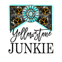 Yellowstone Junkie Turquoise Cowhide #2410 Sublimation 