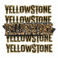 Yellowstone Leoaprd Distressed #592 Sublimation transfers - 