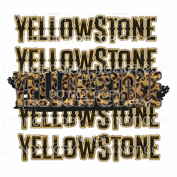Yellowstone Leoaprd Distressed #592 Sublimation transfers - 