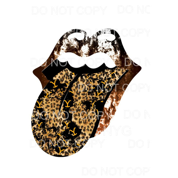 Yellowstone Lips # 1 Rolling Stones Sublimation transfers - 
